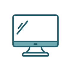 monitor icon vector design template simple and clean