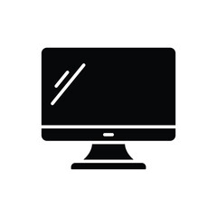 monitor icon vector design template simple and clean