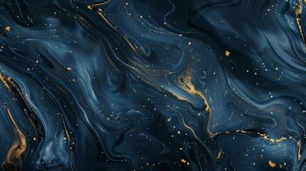 Black marble luxury, deep ocean color with glow in the dark streaks, full focus, website background, design template