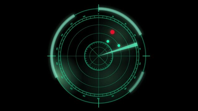 Radar illustration which functions to check the presence of objects in the surrounding area