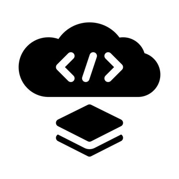 batch processing glyph icon