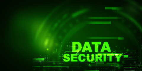 2d illustration data security concept
