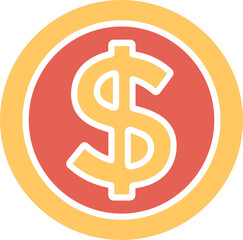 Dollar Symbol Vector Icon