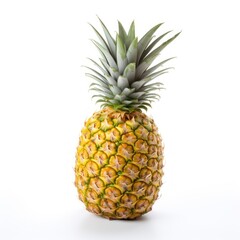 Fototapeta premium Pineapple isolated. AI generated image.