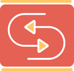 Reverse Arrow Vector Icon