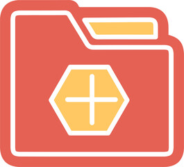 Fototapeta premium Create Folder Vector Icon
