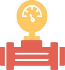 Pressure Gauge Vector Icon