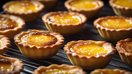 Egg tart, sweet desserts, ai generated