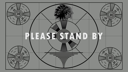 The “Please Stand By” cards are used when a station or network experiences technical difficulties in the midst of broadcasting. They keep it from looking like the station is off the air, and assure vi