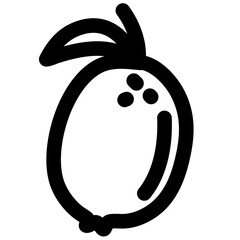 Icons line design graphic vector draw food vegetable