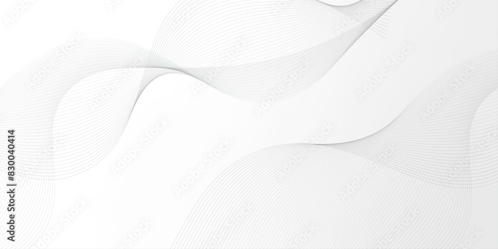 Poster gray and white abstract background with flowing particles. digital future technology concept.abstrac