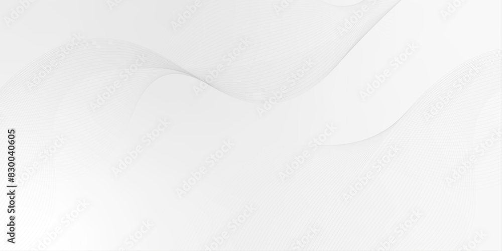 Poster gray and white abstract background with flowing particles. digital future technology concept.abstrac
