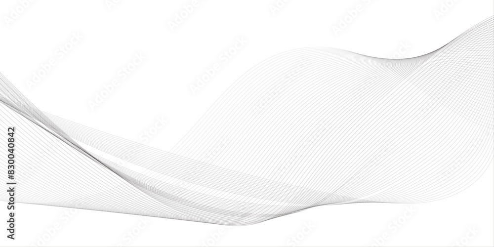 Poster gray and white abstract background with flowing particles. digital future technology concept.abstrac