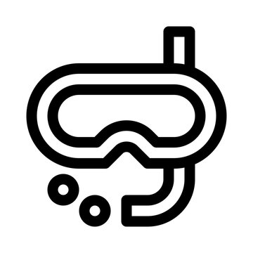 recommend clip art: snorkel line icon
