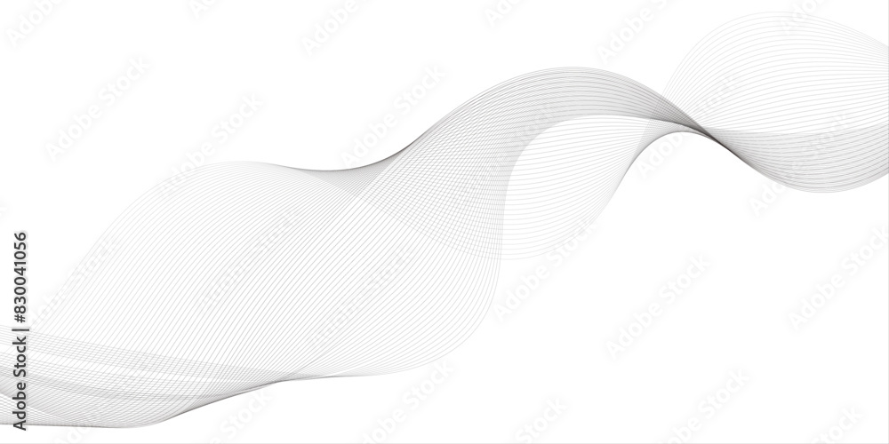 Poster gray and white abstract background with flowing particles. digital future technology concept.abstrac