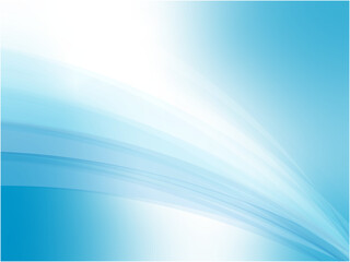 ストライプウェーブが広がるアブストラクト背景素材_ライトブルー