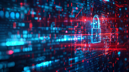 Fototapeta premium Internet and technology concept. Cyber security