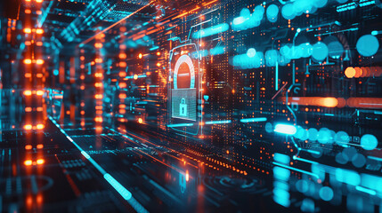 Internet and technology concept. Cyber security