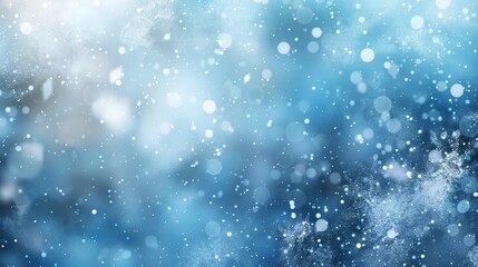 Abstract background with smooth gradient shifts icy blue and silver tones and glowing particles backdrop