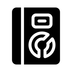 manual glyph icon