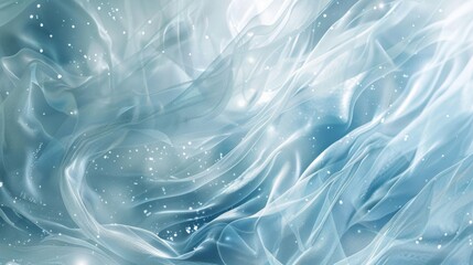 Smooth gradients in blue and silver hues with sparkling light reflections in an icy abstract wallpaper backdrop