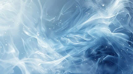 Fototapeta premium Abstract wallpaper with blue and white gradients glowing orbs and ice crystal textures backdrop