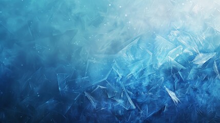 Winter background with fragmented ice-like textures gradient shifts and frosty light sparkle backdrop