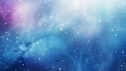 Fototapeta premium Abstract winter-themed background with smooth gradients misty overlays and twinkling stars backdrop