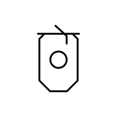 beer can line icon