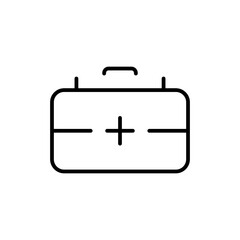 first aid kit line icon