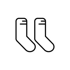 socks line icon