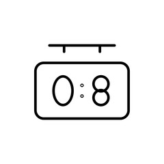 scoreboard line icon