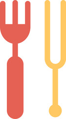 Fototapeta premium Fork Vector Icon