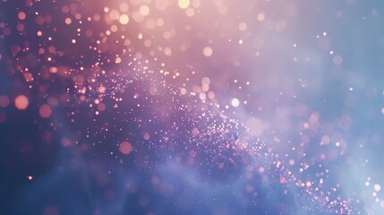 Fototapeta premium Cool-toned wallpaper with smooth gradients soft crystalline patterns and tiny glowing stars backdrop