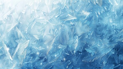 Winter-themed background featuring ice-like textures smooth gradients and frosty light sparkle backdrop