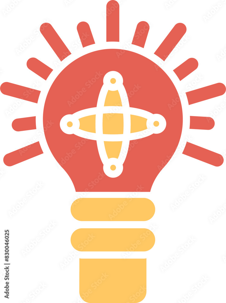 Wall mural light bulb vector icon