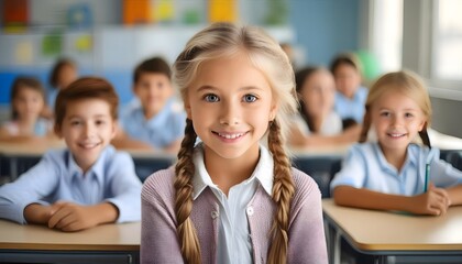 Fototapeta premium Students in classroom