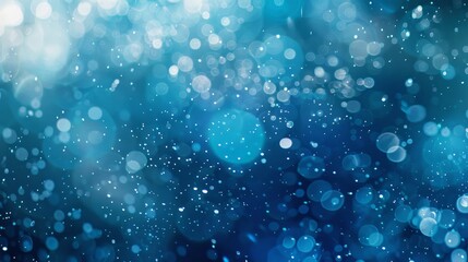 Winter essence background with liquid-like blue and teal textures light particles and luminous glow backdrop