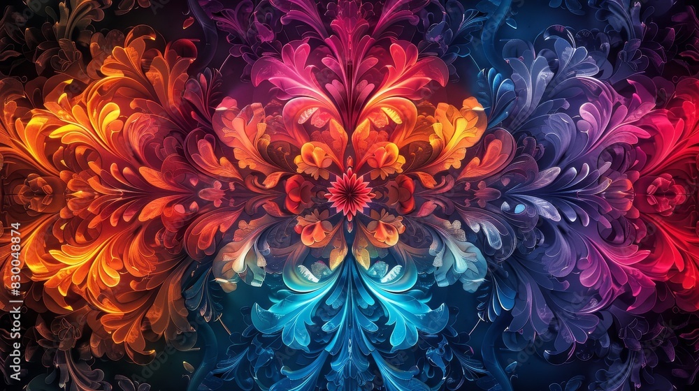 Poster abstract background decorative ornamental pattern: a photo featuring an abstract background with a d