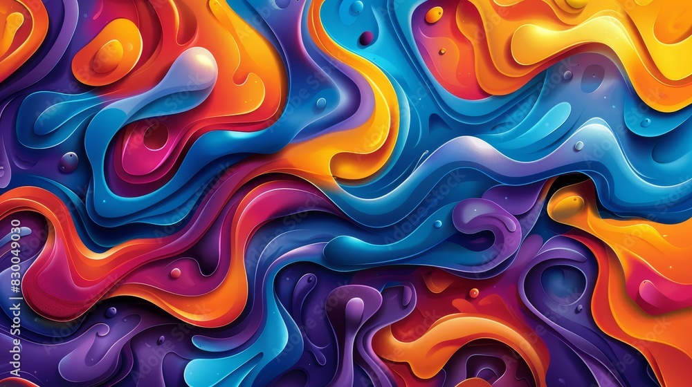 Poster abstract backgrounds colorful pattern: an illustration with colorful abstract patterns, shapes