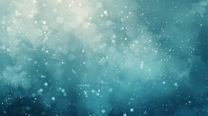 Navy to turquoise gradient with cloudy textures and light points evoking a crisp morning backdrop