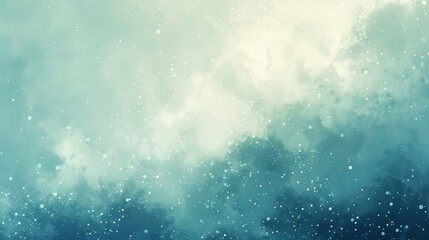 Abstract gradient from navy to turquoise cloudy textures and light points evoking morning backdrop