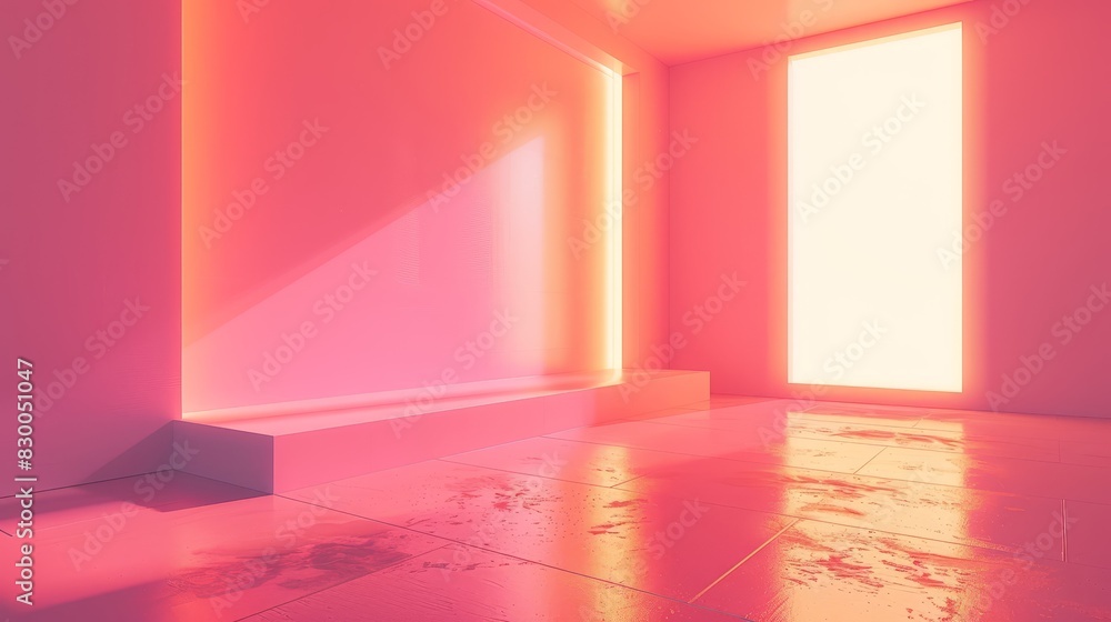 Aufkleber minimalist backgrounds clean layout: a 3d copy space background featuring a clean layout