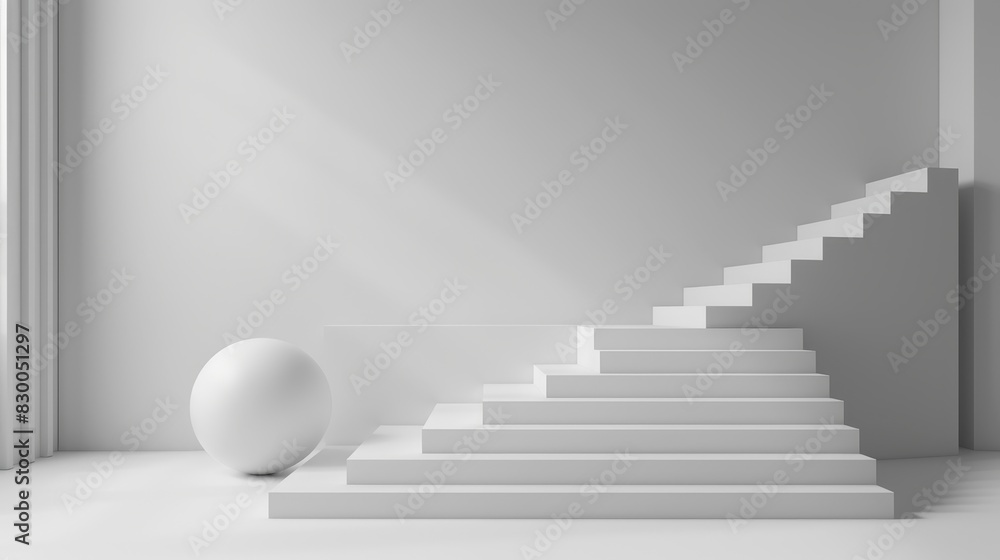 Poster minimalist backgrounds modern style: a 3d copy space background with a modern style