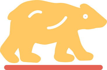 Polar Bear Vector Icon