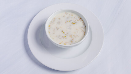 Azerbaijani yogurt soup bowl - Dovga