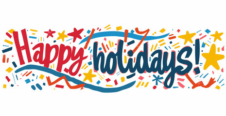 Naklejka premium texte en anglais très coloré 