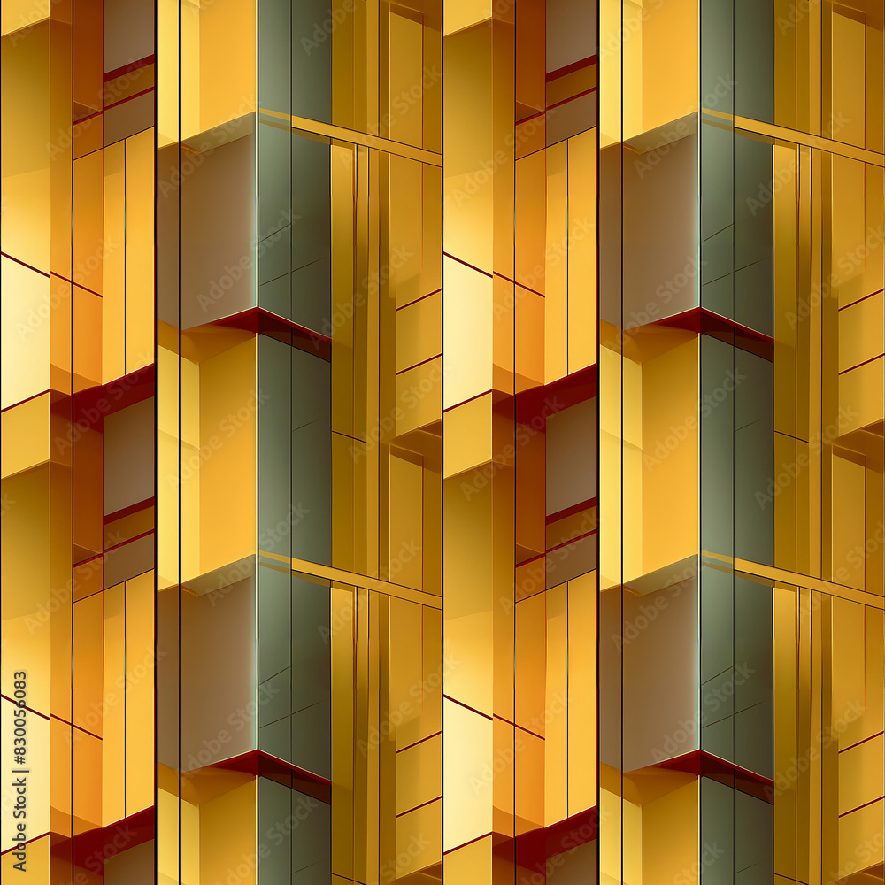 Poster close-up of building with many windows seamless