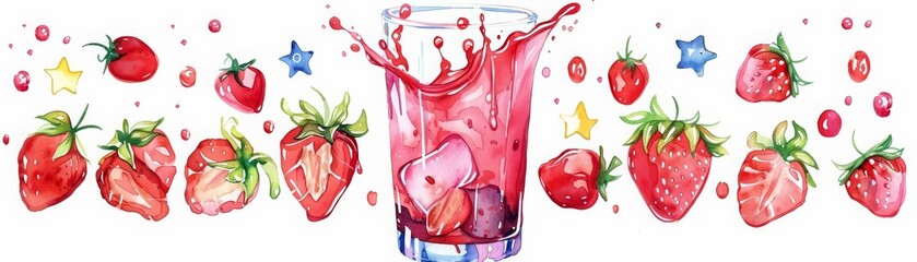 A watercolor clipart on a white background featuring a hand holding a digital model of a house with soft