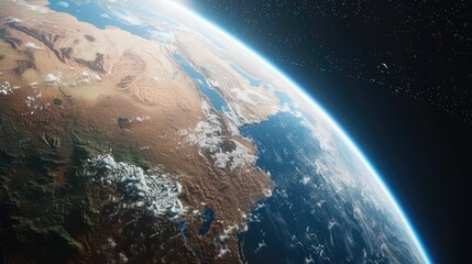 Fototapeta premium a globe, isolated against a pristine white background, showcasing the intricate geography of the world as seen from space.